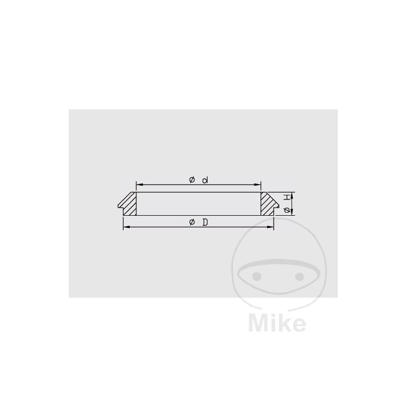 KAYABA motorcycle fork dust cover 41X54X14 MM (2U) 735.01.63