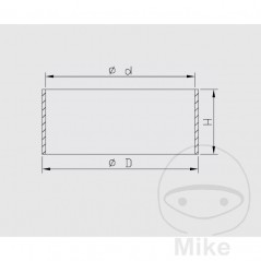 KAYABA Friction bushings for fork 39X20X1 MM (2U) 773.06.05