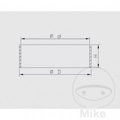 KAYABA Casquillos de friccion para horquilla 40X12X2 MM (2U) 773.06.09