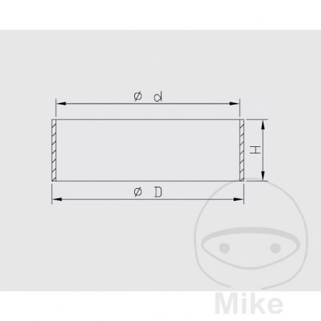 KAYABA Friction bushing for fork 43X45X12 MM 773.10.47