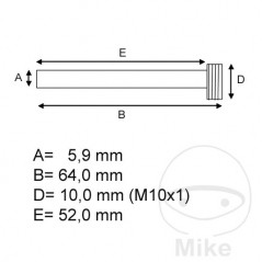 TOURMAX Set of brake pad pins 717.32.89