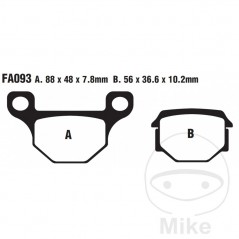 EBC Standard brake pads SCOOTER ALTN: 7870000/7870242 732.00.81