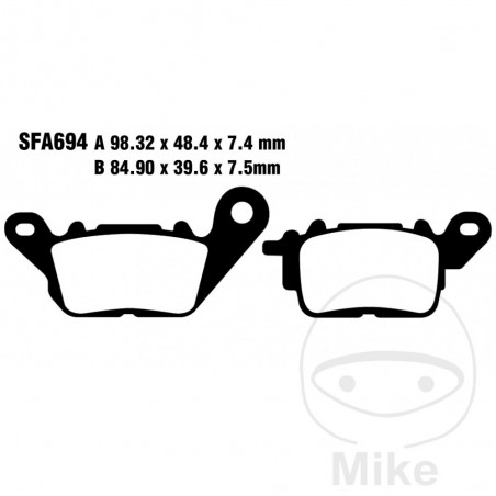 EBC Standard brake pads SCOOTER ALTN: 7870300 737.02.16