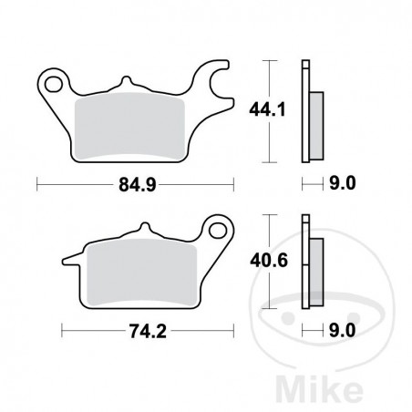 TRW Standard brake pads 787.01.30