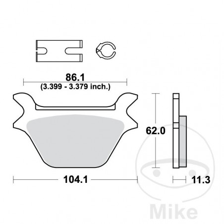 TRW Standard brake pads ALTN: 7377161 787.04.54
