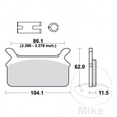 TRW Standard brake pads ALTN: 7377153 787.08.84