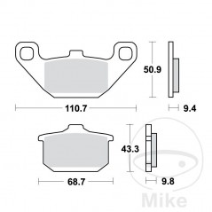 TRW Standard brake pads ALTN: 7326952 787.10.72