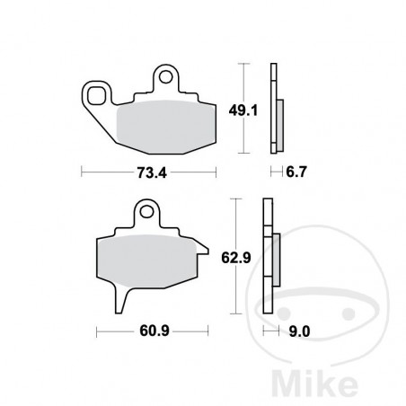TRW Standard brake pads ALTN: 7320050 787.18.25