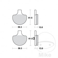 TRW Standard brake pads ALTN: 7370596 787.23.02