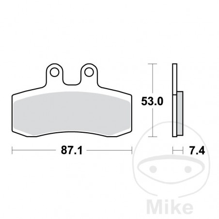 TRW Standard brake pads ALTN: 7379134 787.26.17