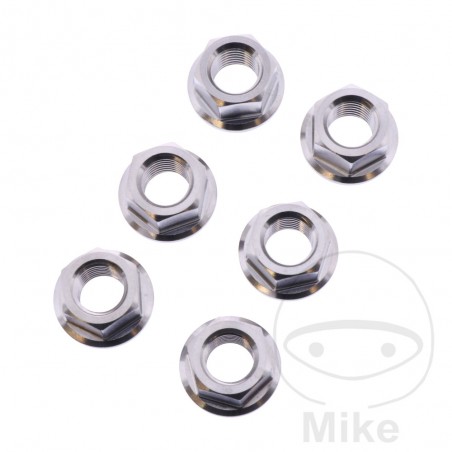 JMP Nut set for transmission plate crown screw M10 X 1.25 MM INOX V4A 775.35.48