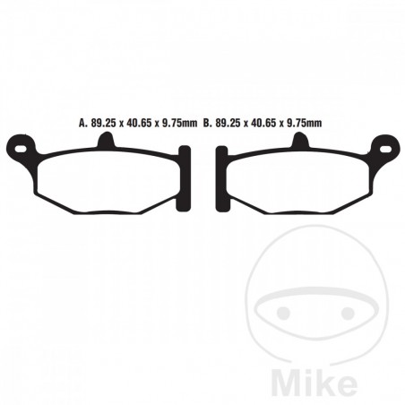 EBC Semi-sintered brake pads V 737.00.78