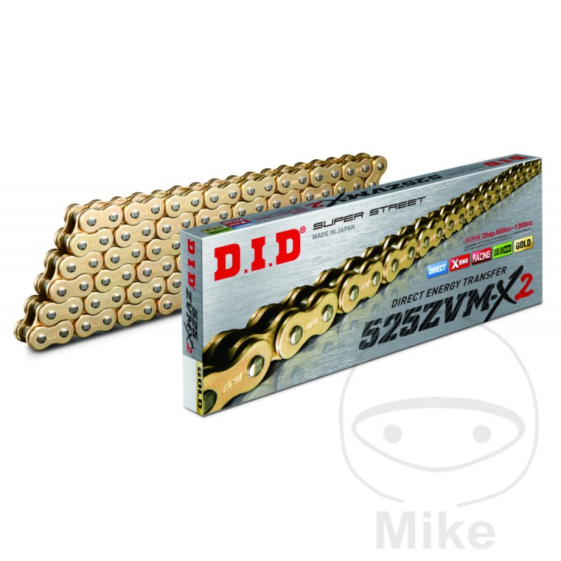 DID Paso cadena de moto enganche remache hueco X-RING GG 525ZVMX2 748.05.01