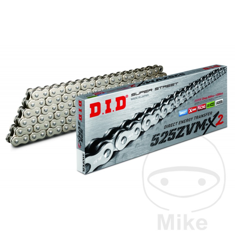 DID Paso cadena de moto enganche remache hueco X-RING SS 525ZVMX2 748.05.02