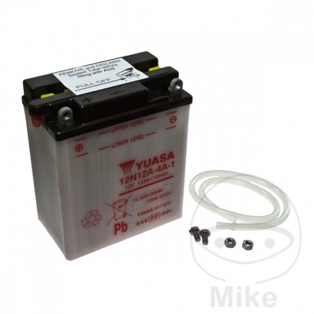 YUASA motorcycle battery 12N12A-4A-1 707.02.53