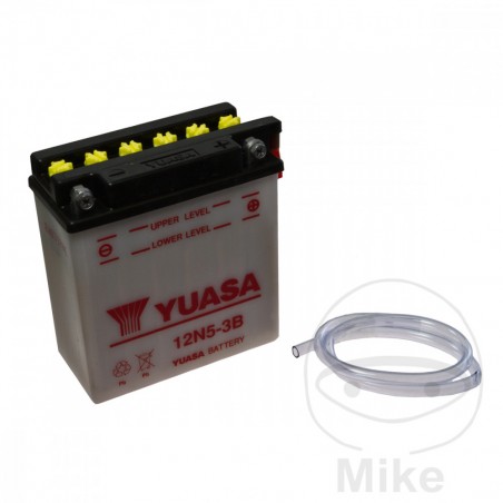 YUASA Batería de moto 12N5-3B ALTN: 7073158 0068 0069 707.81.57