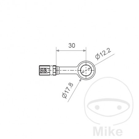 Banjo para latiguillo de freno HD TYP200 12 MM 0 757.01.31