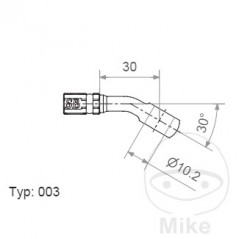 Banjo para latiguillo de freno TYP003 10 MM 30 757.02.44