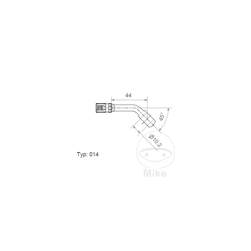 Banjo for brake hose TYP014 10 MM 45 757.02.49