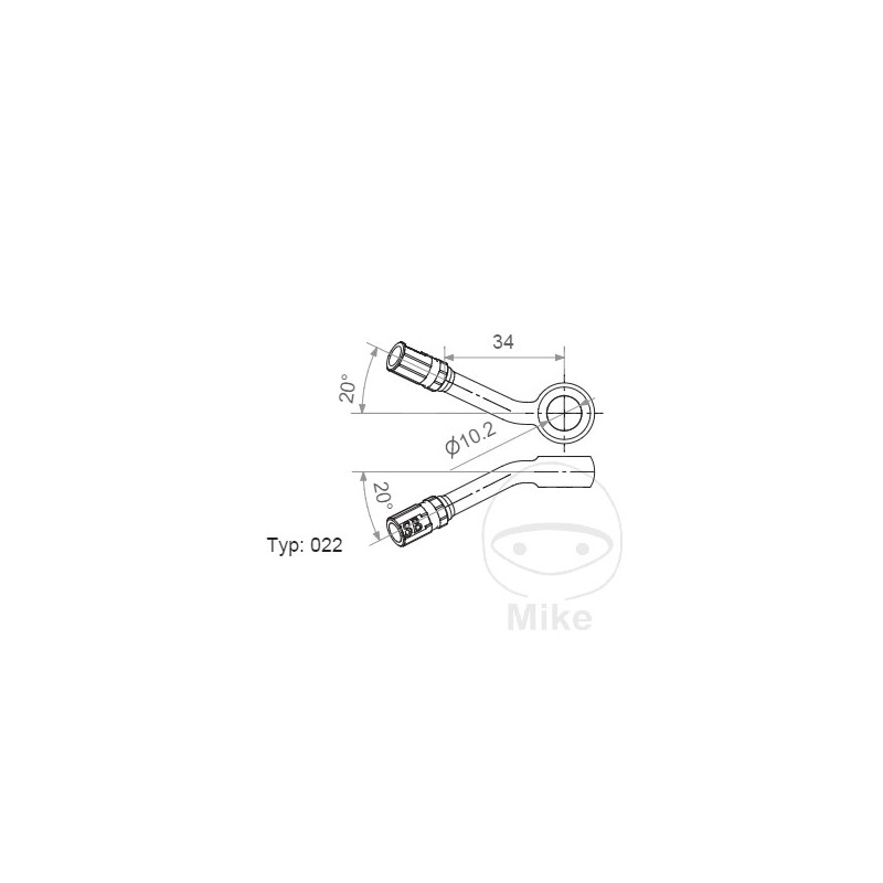 Banjo for brake hose TYP022 10 MM 20+20 757.02.63