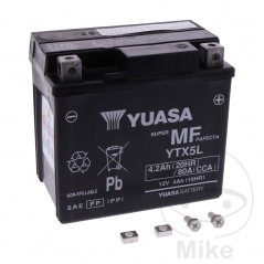 YUASA Factory activated maintenance free battery YTX5L WET 707.01.67