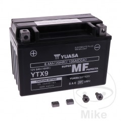 YUASA Factory activated maintenance free battery YTX9 WET 707.01.72