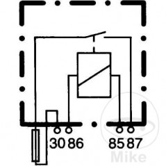 HELLA Relé multifuncional 4 polos 12 V 108.09.93