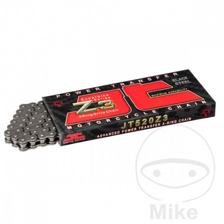 JT DRIVE CHAIN Cadena abierta con enganche remache X-RING 520 Z 3/104 754.02.26