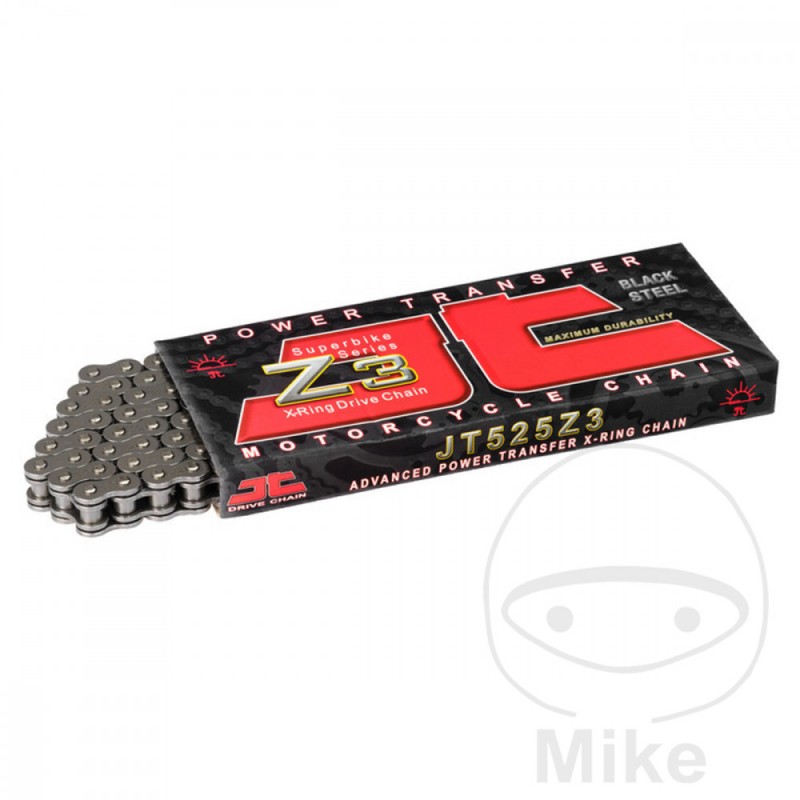 JT DRIVE CHAIN Cadena abierta con enganche remache X-RING 525 Z 3/118 754.02.45