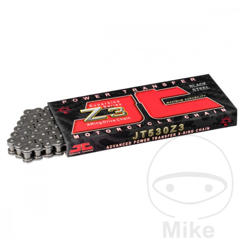 JT DRIVE CHAIN Cadena abierta con enganche remache X-RING 530 Z 3/120 754.02.58