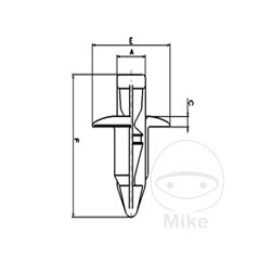 TOURMAX Pack 10 fixing rivets TRACCIÓN Y PRESIÓN 775.07.16