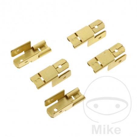 JMP Pack of 5 flat plug connectors 6.3 MM 158.06.44