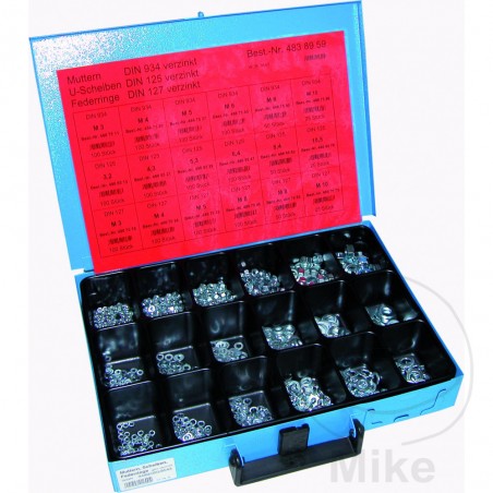 DRESSELHAUS Assorted box of nuts, washers and lock 125/127/934 8543 483.89.59