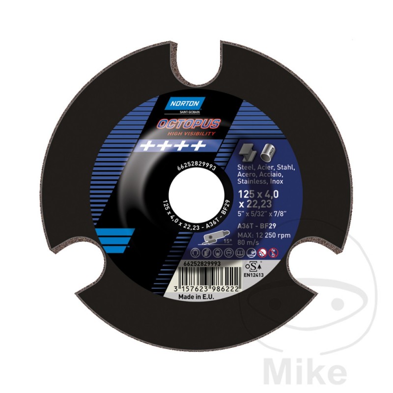 NORTON Disco de pulido 115 X 4 22 K60 OCTUPUS 564.50.64