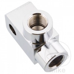 Angled 2-way distributor adapter for brake hose TYP832 3/8 UNF 757.04.75