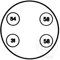 Conector enchufe remolque 4 polos 24V BOX 146.78.77