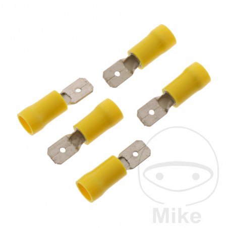 JMP Pack of 5 insulated flat connectors 4.0-6.0 6.3 MM 158.02.88