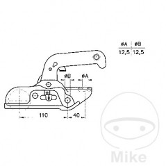 ALBE BERNDES Tow ball hitch head 3000 KG EM300R-B 50/51 MM 338.44.50