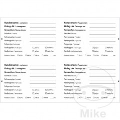 BLITZ Pack 100 etiquetas para identificación del coche 2980007 298.00.46