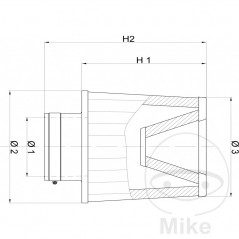 BMC universal air filter RACING 723.22.79