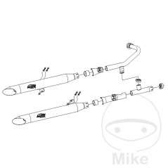 SITO Escape completo moto SILVERTAIL K02 782.14.57