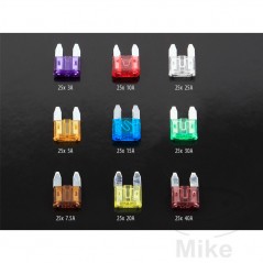 Pack 225 assorted fuses 3-40A 149.00.27