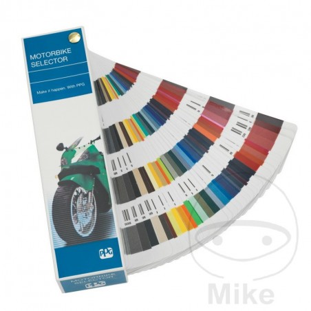 PPG color swatch chart for motorcycle 594.04.00