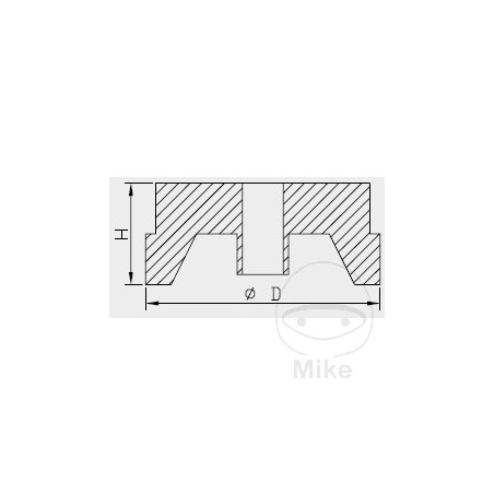 KAYABA Tapón para deposito gas de amortiguador 40 MM 773.11.50