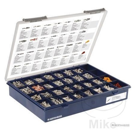 HERTH+BUSS Caja surtido 750 conectores aislados de cable N TEILE 158.51.98
