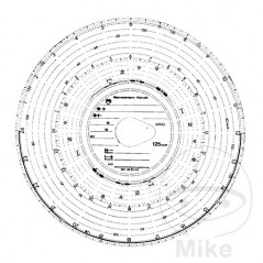 Pack 100 tachograph discs 180 KM/H 24B 254.09.61