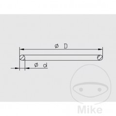 KAYABA Shock Absorber Free Piston Gasket 41 X 50 2 MM 773.11.63