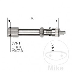 Extensión de válvula recta 54 MM 519.46.26