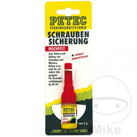 PETEC High strength screw fixing glue 5 GR 557.90.32