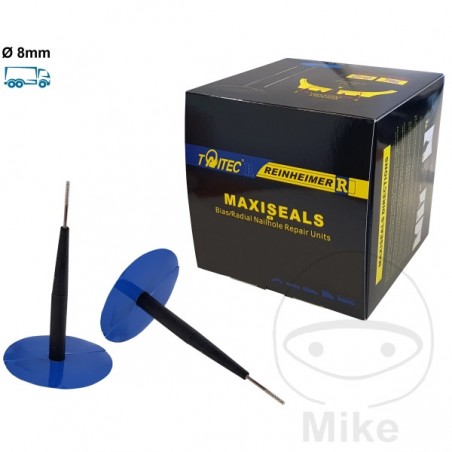 REINHEIMER Pack 25 parches seta reparación cubierta neumático MAXI SEAL 8 MM 519.02.60